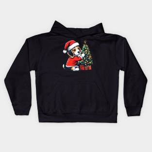 Beagle Dog Christmas Kids Hoodie